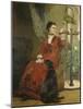 Lady with Parrot and Dog, C. 1880-Carl Constantin Steffeck-Mounted Giclee Print