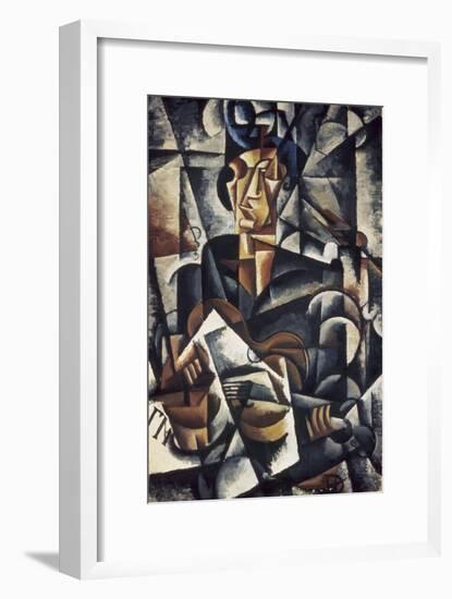 Lady with the Guitar-Liubov Sergeevna Popova-Framed Giclee Print