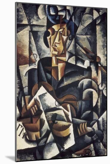 Lady with the Guitar-Liubov Sergeevna Popova-Mounted Giclee Print