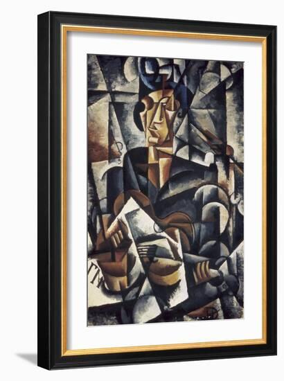 Lady with the Guitar-Liubov Sergeevna Popova-Framed Giclee Print