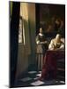 Lady Writing a Letter with Her Maid-Johannes Vermeer-Mounted Giclee Print