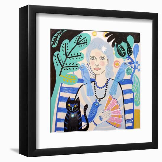 Lady-Mercedes Lagunas-Framed Art Print