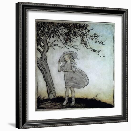 Ladybird, Ladybird Fly Away Home, Illustration from 'Mother Goose, the Old Nursery Rhymes'-Arthur Rackham-Framed Giclee Print