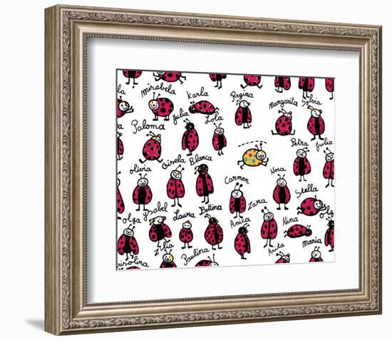 Ladybirds-Andree Prigent-Framed Art Print