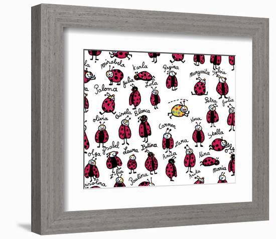 Ladybirds-Andree Prigent-Framed Art Print