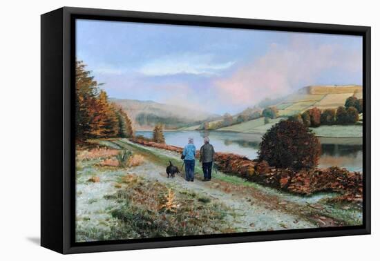 Ladybower Reservoir, Derbyshire, 2009-Trevor Neal-Framed Premier Image Canvas