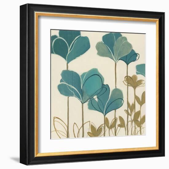 Ladybug Flowers II-null-Framed Giclee Print