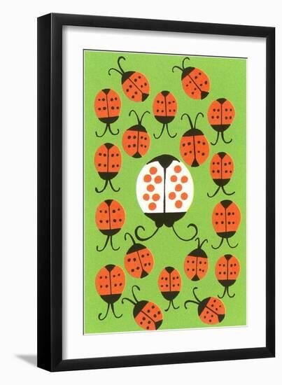 Ladybugs-null-Framed Art Print