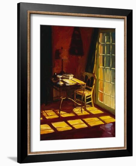 Lael's Desk-Pam Ingalls-Framed Giclee Print