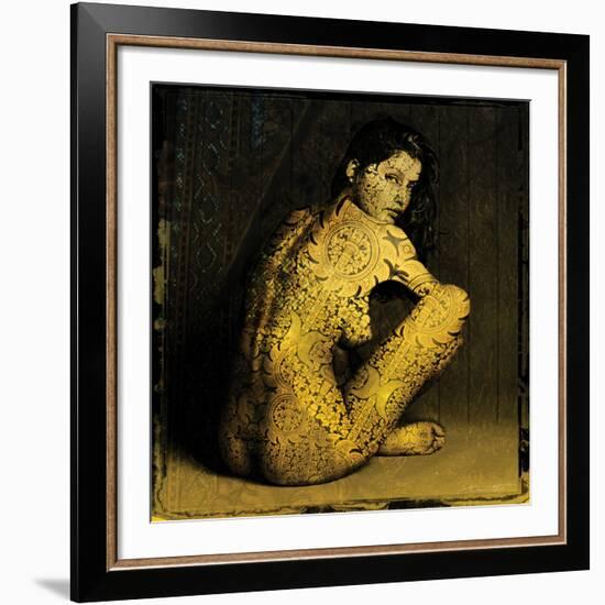 Laetitie Casta Nude-Daniel Stanford-Framed Art Print