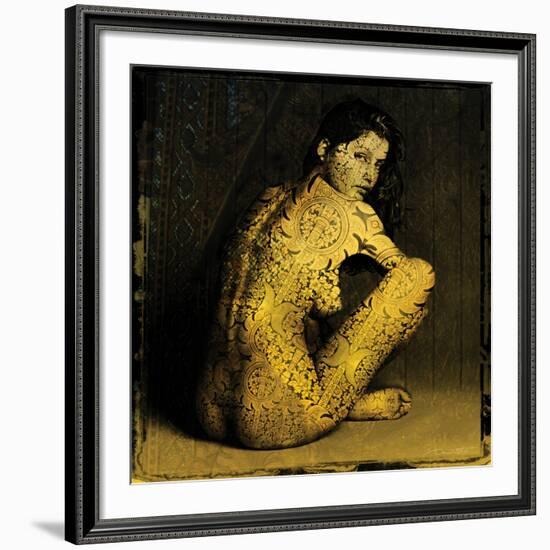 Laetitie Casta Nude-Daniel Stanford-Framed Art Print