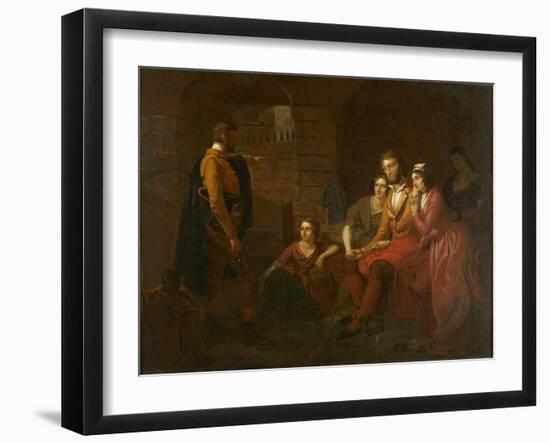 Lafayette in Prison at Olmütz, 1850-Tompkins Harrison Matteson-Framed Giclee Print