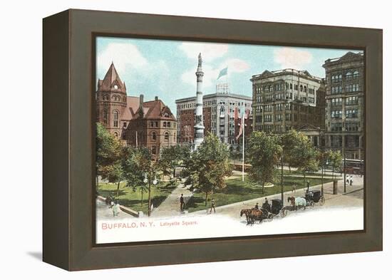 Lafayette Square, Buffalo-null-Framed Stretched Canvas