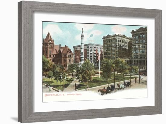 Lafayette Square, Buffalo-null-Framed Art Print