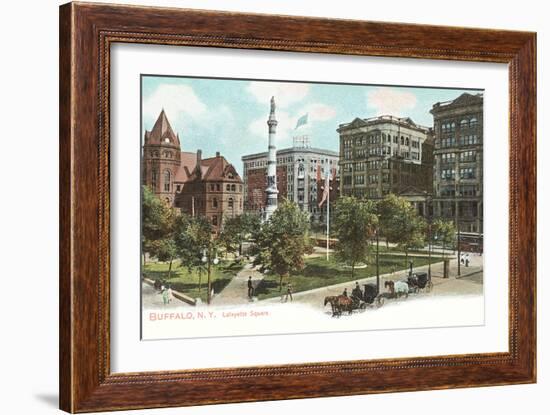 Lafayette Square, Buffalo-null-Framed Art Print