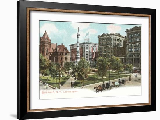 Lafayette Square, Buffalo-null-Framed Art Print