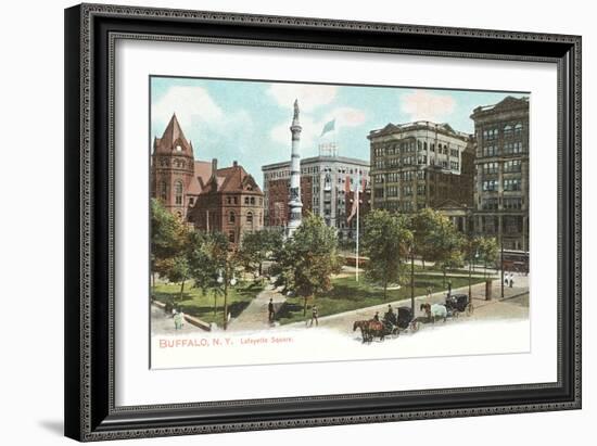 Lafayette Square, Buffalo-null-Framed Art Print