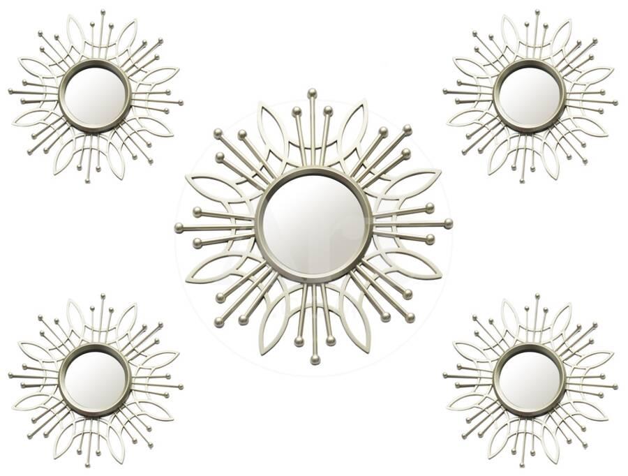 Lafayette Sunburst Mirrors Set Of 5 Wall Mirror By Art Com