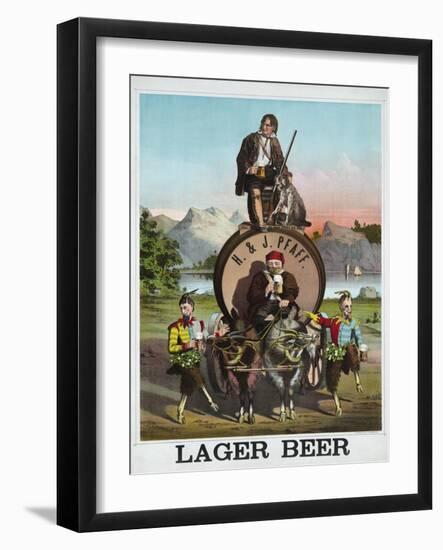 Lager Beer--Framed Giclee Print