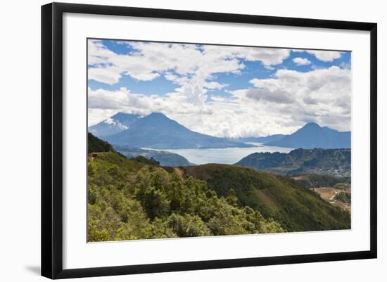 Lago De Atitlan (Lake Atitlan), Solola, Guatemala-Michael DeFreitas-Framed Photographic Print