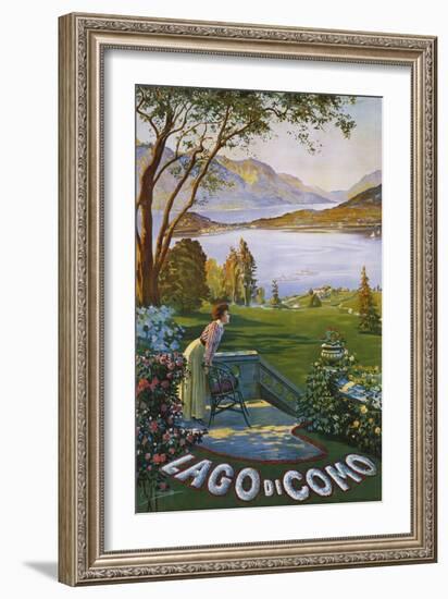 Lago Di Como Poster-Elio Ximenes-Framed Giclee Print
