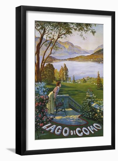 Lago Di Como Poster-Elio Ximenes-Framed Giclee Print