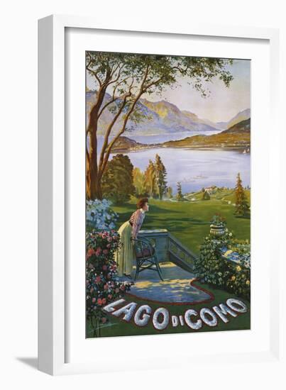 Lago Di Como Poster-Elio Ximenes-Framed Giclee Print