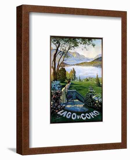 Lago di Como-Elio Ximenes-Framed Art Print