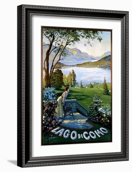 Lago di Como-Elio Ximenes-Framed Art Print