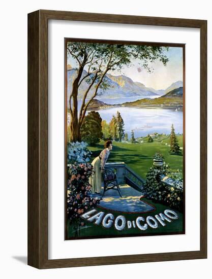 Lago di Como-Elio Ximenes-Framed Art Print