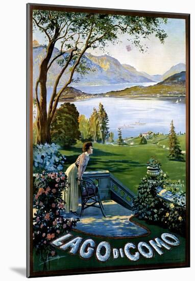 Lago di Como-Elio Ximenes-Mounted Art Print