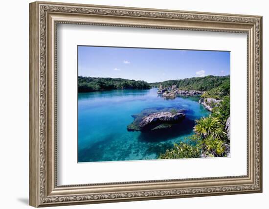 Lagoon at Xel Ha National Park in Mexico-Danny Lehman-Framed Photographic Print