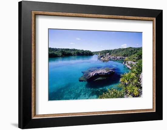 Lagoon at Xel Ha National Park in Mexico-Danny Lehman-Framed Photographic Print