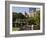 Lagoon Bridge and Swan Boat in the Public Garden, Boston, Massachusetts, United States of America-Amanda Hall-Framed Photographic Print