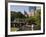 Lagoon Bridge and Swan Boat in the Public Garden, Boston, Massachusetts, United States of America-Amanda Hall-Framed Photographic Print