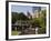 Lagoon Bridge and Swan Boat in the Public Garden, Boston, Massachusetts, United States of America-Amanda Hall-Framed Photographic Print