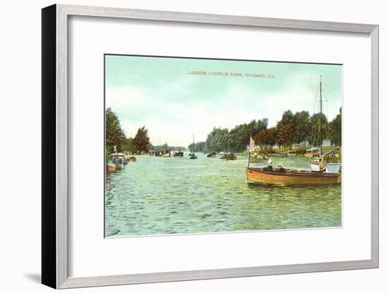 Lagoon. Lincoln Park, Chicago, Illinois-null-Framed Art Print