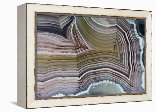 Laguna Banded Agate, Quartzsite, AZ-Darrell Gulin-Framed Premier Image Canvas