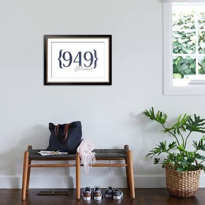 Laguna Beach California 949 Area Code Blue Art Print Lantern Press Art Com