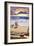 Laguna Beach, California - Sunset Beach Scene-Lantern Press-Framed Art Print