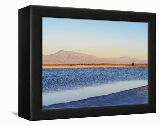 Laguna Piedra at sunset, Salar de Atacama, Antofagasta Region, Chile, South America-Karol Kozlowski-Framed Premier Image Canvas