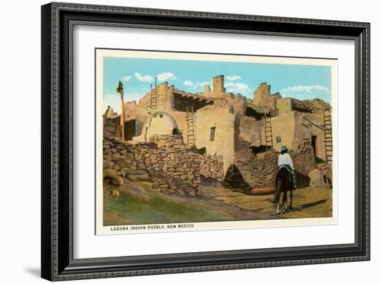 Laguna Pueblo, New Mexico-null-Framed Art Print