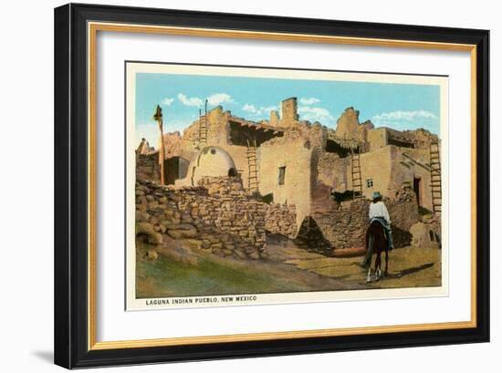 Laguna Pueblo, New Mexico-null-Framed Art Print