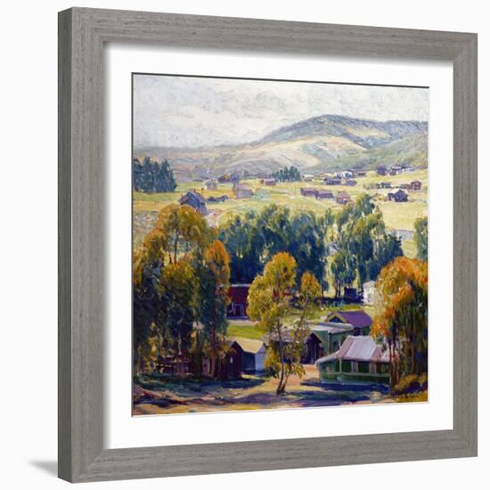 Laguna Village-Joseph Kleitsch-Framed Art Print