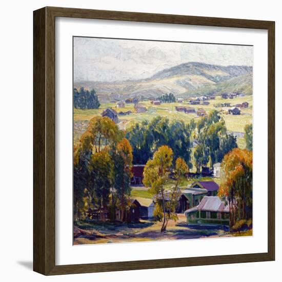 Laguna Village-Joseph Kleitsch-Framed Art Print