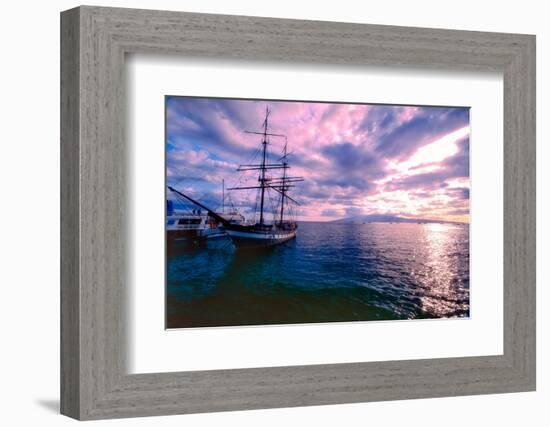 Lahaina Sunset, Maui, Hawaii-George Oze-Framed Photographic Print