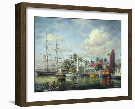 Lahaina Waterfront, Maui-Nicky Boehme-Framed Giclee Print