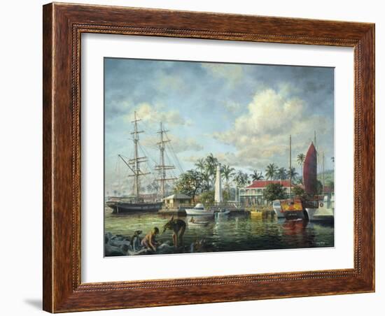 Lahaina Waterfront, Maui-Nicky Boehme-Framed Giclee Print