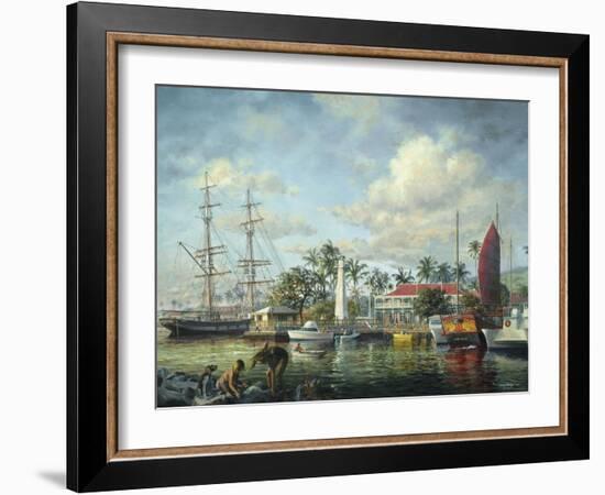 Lahaina Waterfront, Maui-Nicky Boehme-Framed Giclee Print