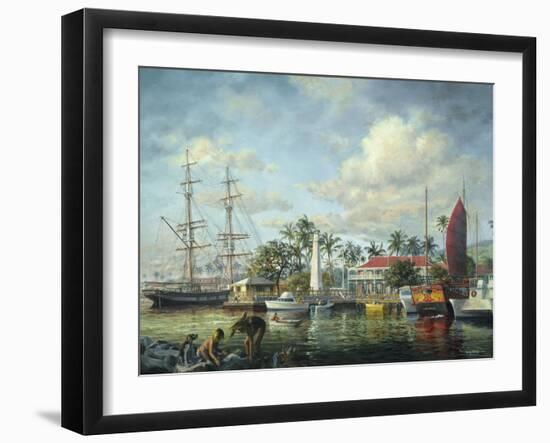 Lahaina Waterfront, Maui-Nicky Boehme-Framed Giclee Print